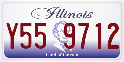 IL license plate Y559712