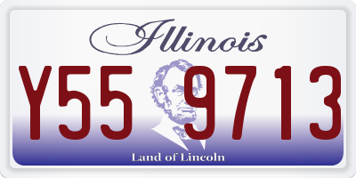 IL license plate Y559713