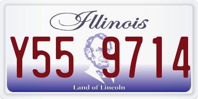 IL license plate Y559714