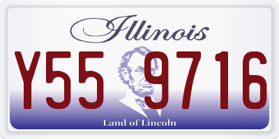 IL license plate Y559716