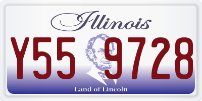 IL license plate Y559728