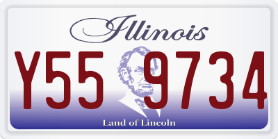 IL license plate Y559734