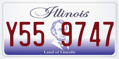 IL license plate Y559747