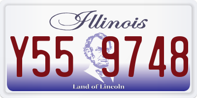 IL license plate Y559748