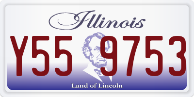 IL license plate Y559753
