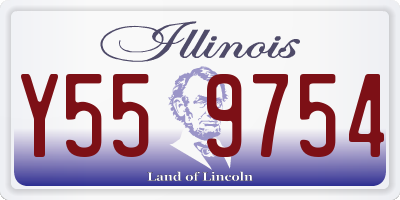 IL license plate Y559754