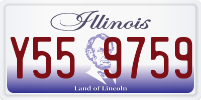 IL license plate Y559759