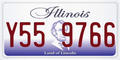 IL license plate Y559766