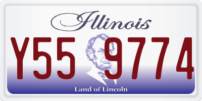IL license plate Y559774