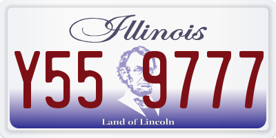 IL license plate Y559777