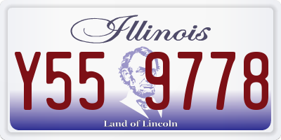 IL license plate Y559778