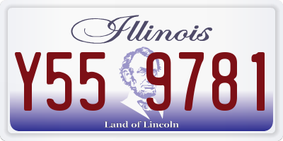 IL license plate Y559781