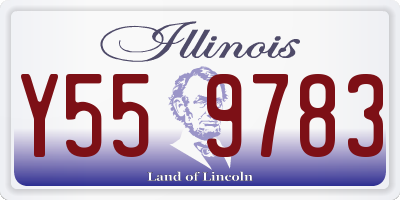 IL license plate Y559783