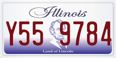 IL license plate Y559784
