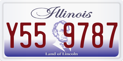 IL license plate Y559787