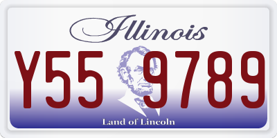 IL license plate Y559789