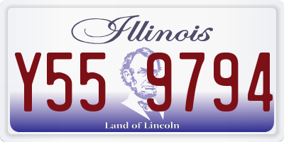 IL license plate Y559794