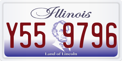 IL license plate Y559796