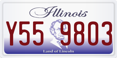 IL license plate Y559803