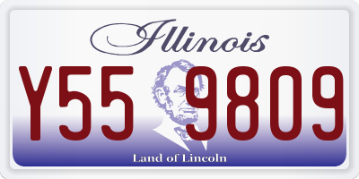 IL license plate Y559809