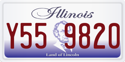 IL license plate Y559820