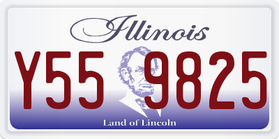IL license plate Y559825