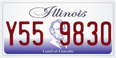 IL license plate Y559830