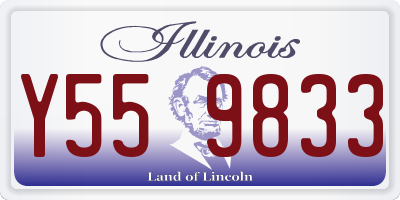 IL license plate Y559833