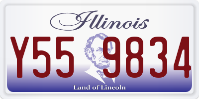 IL license plate Y559834