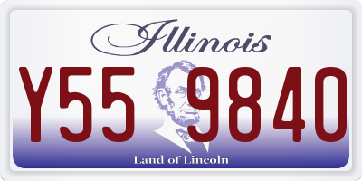 IL license plate Y559840