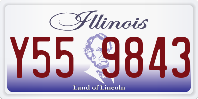 IL license plate Y559843