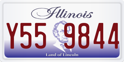 IL license plate Y559844