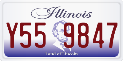 IL license plate Y559847