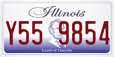 IL license plate Y559854