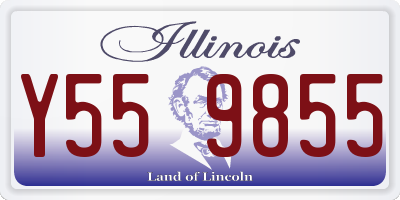 IL license plate Y559855