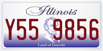 IL license plate Y559856