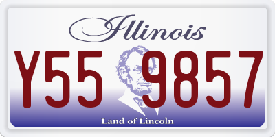 IL license plate Y559857