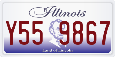 IL license plate Y559867