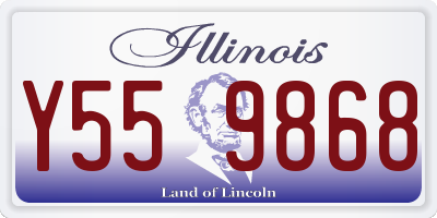 IL license plate Y559868