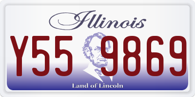 IL license plate Y559869