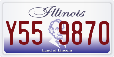 IL license plate Y559870