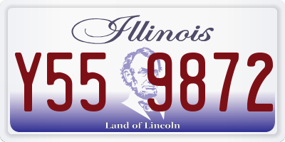 IL license plate Y559872