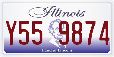 IL license plate Y559874