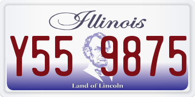 IL license plate Y559875