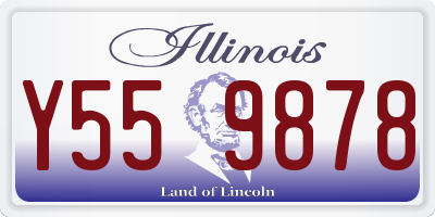 IL license plate Y559878