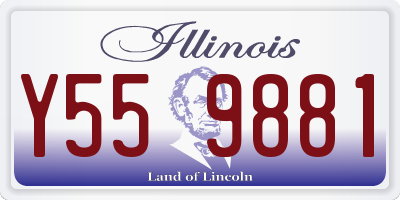 IL license plate Y559881
