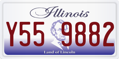 IL license plate Y559882