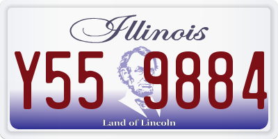 IL license plate Y559884