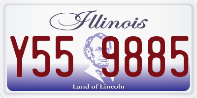 IL license plate Y559885