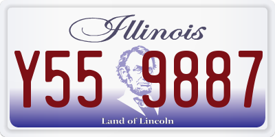 IL license plate Y559887